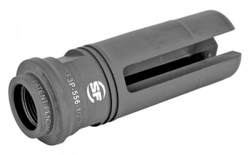 Surefire SOCOM, Flash Hider/Suppressor Adapter, Three Prong, 556NATO, 1/2X28 RH, Black Finish SF3P-556-1/2-28