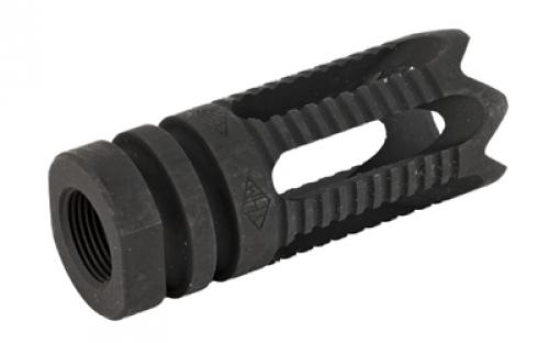 Yankee Hill Machine Co Phantom Comp/Flash Hider, 556NATO, 1/2x28, Aggressive, Fits AR Rifles, Black Finish YHM-28-5C2