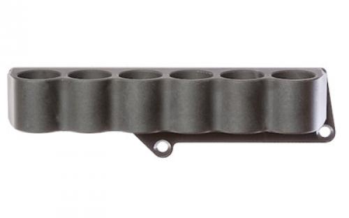 Mesa Tactical 6-Shell Side Saddle, 12 Gauge, Rugged, Reliable On-gun Shotshell Carriers, Fits FN SLP 12 Gauge, Black 90120