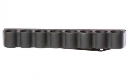 Mesa Tactical 8-Shell Side Saddle, 12 Gauge, Rugged, Reliable On-gun Shotshell Carriers, Fits Mossberg 500, 590, Black 90340
