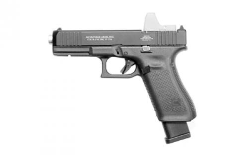Advantage Arms Conversion Kit, 17-22G5-MOD, 22 LR, 4.49 Threaded Barrel, Fits Glock 17/22 Gen 5, Optics Ready, Black, Fixed Sights, 15 Rounds, 2 Magazines AAC17-22G5-MOD