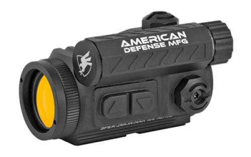 American Defense Mfg. Spek Red Dot, Black Finish, 2 MOA, T1 Co-Witness Mount with Titanium Lever RD-T1-CO
