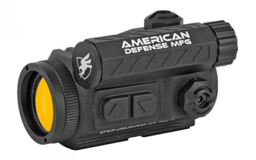 American Defense Mfg. Spek Red Dot, Black Finish, 2 MOA, T1 Lower Third Co-Witness Mount with Titanium Lever RD-T1-LT