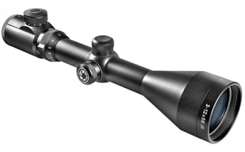 Barska EURO-30 Pro, Rifle Scope, 3-12X Magnification,56MMObjective, 4A Illuminated Cross Reticle, Matte Finish, 30mm Tube, 0.25 MOA Adjustments AC10024