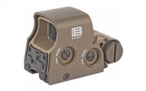 EOTech Tactical, Holographic, Non-Night Vision Compatible Sight, 68MOA Ring with 2 1MOA Dots, Tan Finish, Rear Buttons, includes CR123 Battery XPS2-2TAN