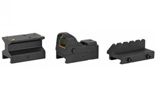 Firefield Impact Mini Reflex Sight Kit, Black Finish, Low Profile/Co-Witness & 45 Degree Mounts, 5 MOA FF26021K