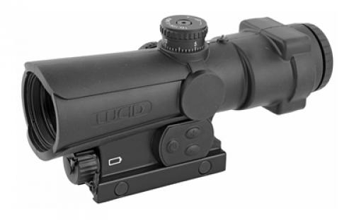 LUCID OPTICS P7 Combat Optic, Fixed 4X, P7 Reticle, Matte Black Finish L-4X-P7