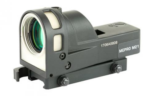 Meprolight M-21 Reflex Sight, 5 Reticles, Self-Powered, Day/Night, Quick Disconnect Mount, Black Finish Mepro M21-B