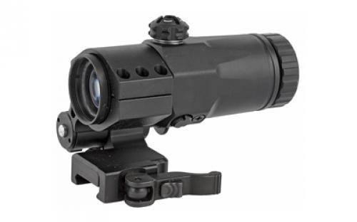 Meprolight 3X Magnifier, Black, Mounts To Picatinny Rail, Built In Flip Mount 8014000400