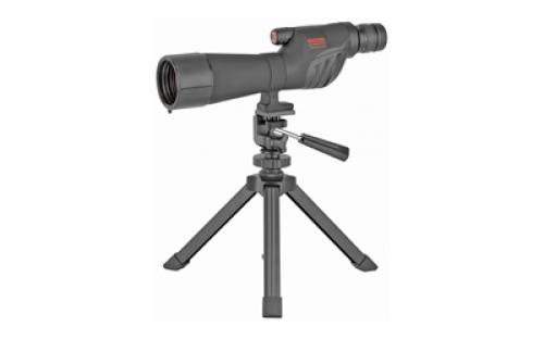 Redfield Rampage, Spotting Scope, 20-60X60, Straight Eye[iece, Retractable Lens Shade, Soft Storage Case, Lens Covers, Compact Tripod, Black 67600