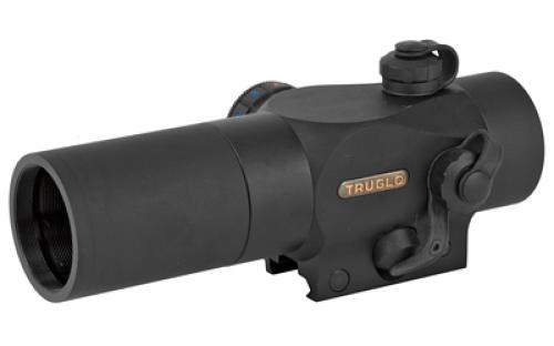 Truglo Triton Red Dot, 30mm, 3MOA, Red/Green/Blue Reticle Colors, Remote Pressure Switch, See-Thru/Flip-up Lens Caps, Integrated Lanyard System, Fits Picatinny, Black Finish TG8230TB