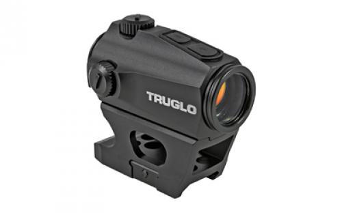 Truglo Ignite Mini Compact Red Dot, 2MOA, 22mm Multi-Coated Objective Lens, Matte Black, High and Low Base and AAA Alkaline Battery Included TG8322BN