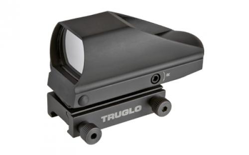 Truglo TRU-BRITE Dual Color Single Reticle, Red/Green Dot, 1X, Black, 5 MOA, Anti-Reflection Coating on Target Side, Parallax Free from 30 Yards, CR2032 Battery Included TG8385B