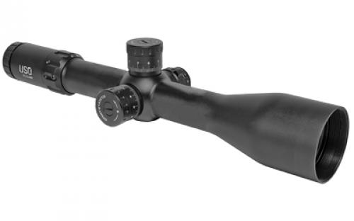 US Optics TS Series Rifle Scope, 2.5-20X50mm, 34mm Main Tube, First Focal Plane, 1/10 Mil Adjustments, Black Finish, GenIIXR Reticle TS-20X GENIIXR
