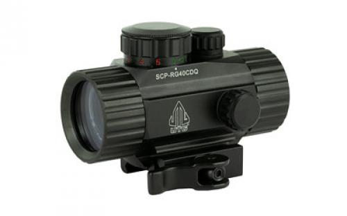Leapers, Inc. - UTG Instant Target Aiming Sight, 3.8, 38mm, Black Finish, Red/Green Circle Dot, w/Integral QD Mount SCP-RG40CDQ