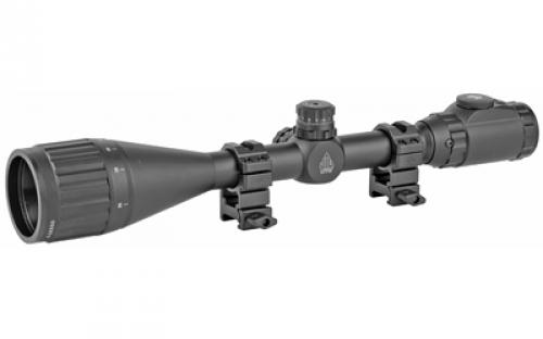 Leapers, Inc. - UTG Hunter Rifle Scope, 6-24X 50, 1, 36-Color Mil-Dot Reticle, with Rings, Black Finish SCP-U6245AOIEW