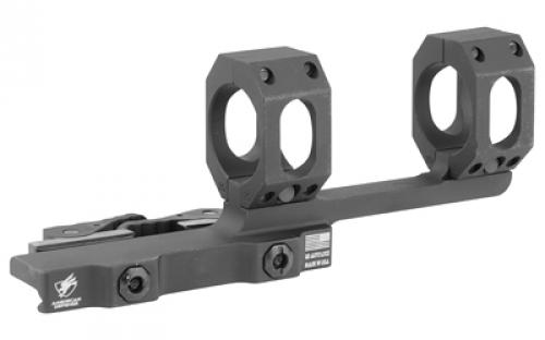 American Defense Mfg. AD-Recon-X Scope Mount, Dual Quick Detach, Vertical Spit Rings, 3 Offset, 30MM, Standard Height, TAC Aluminum Levers, Black AD-RECON-X-30-STD